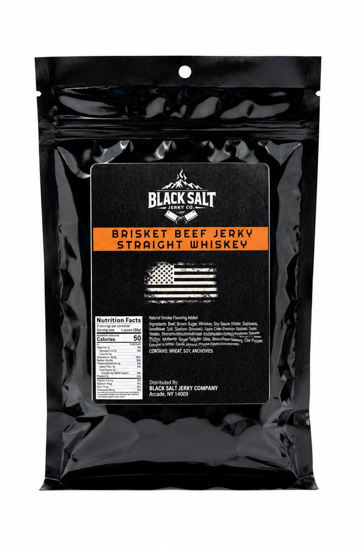 Black Salt Jerky Co. Straight Whiskey 3 oz.