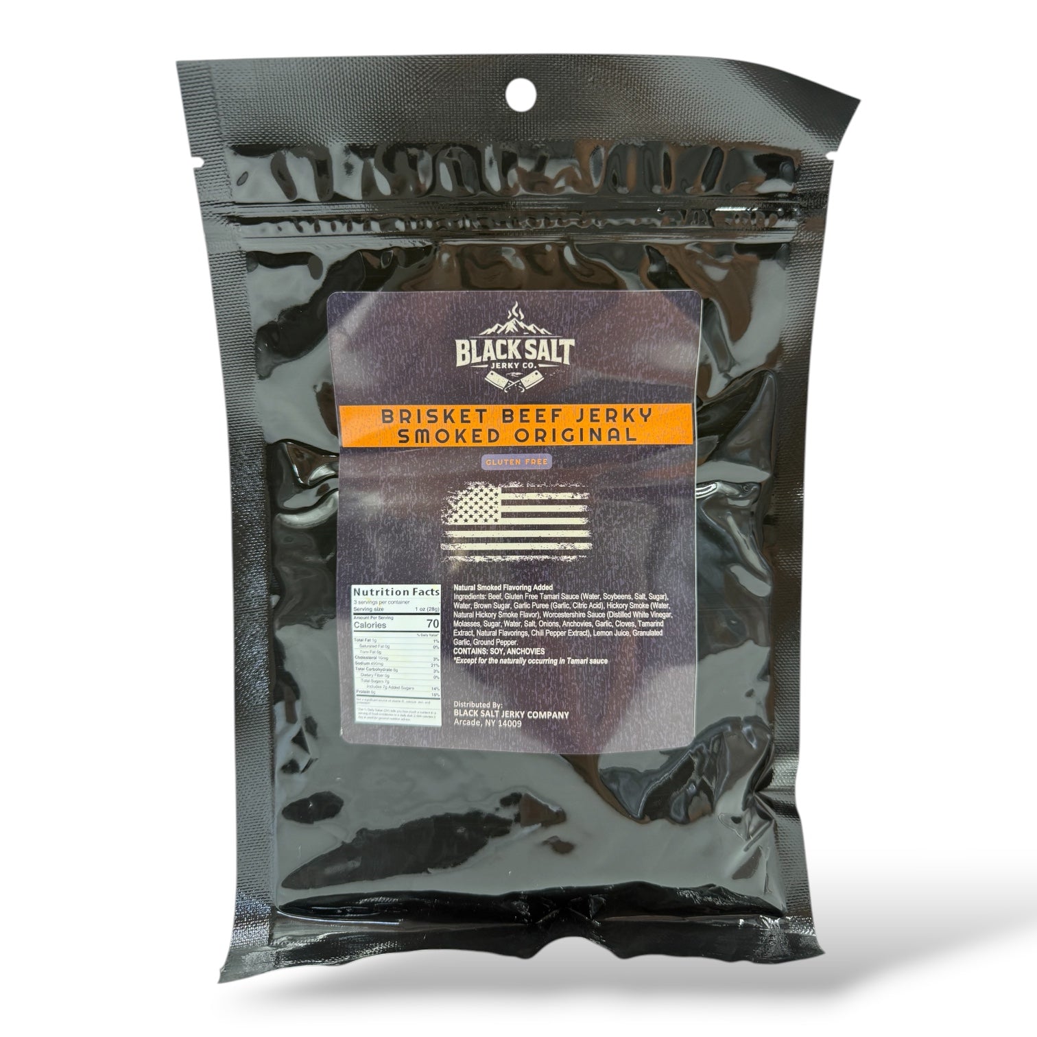 Black Salt Jerky Co. Smoked Original 3oz.
