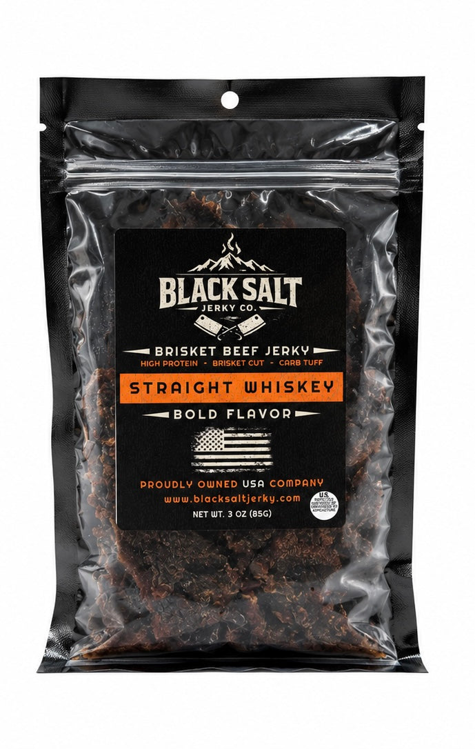 Black Salt Jerky Co. Straight Whiskey 3 oz.