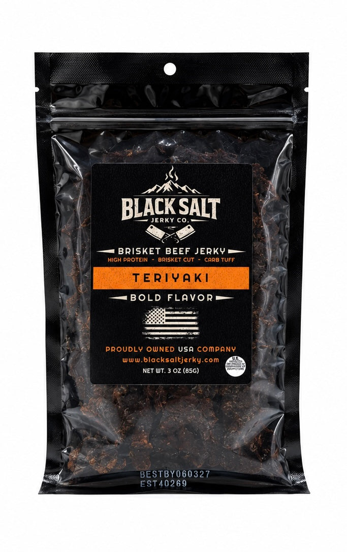 Black Salt Jerky Co. Teriyaki 3 oz.