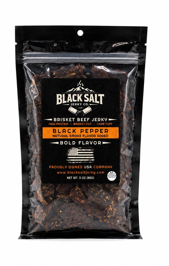 Black Salt Jerky Co. Black Pepper 3 oz.