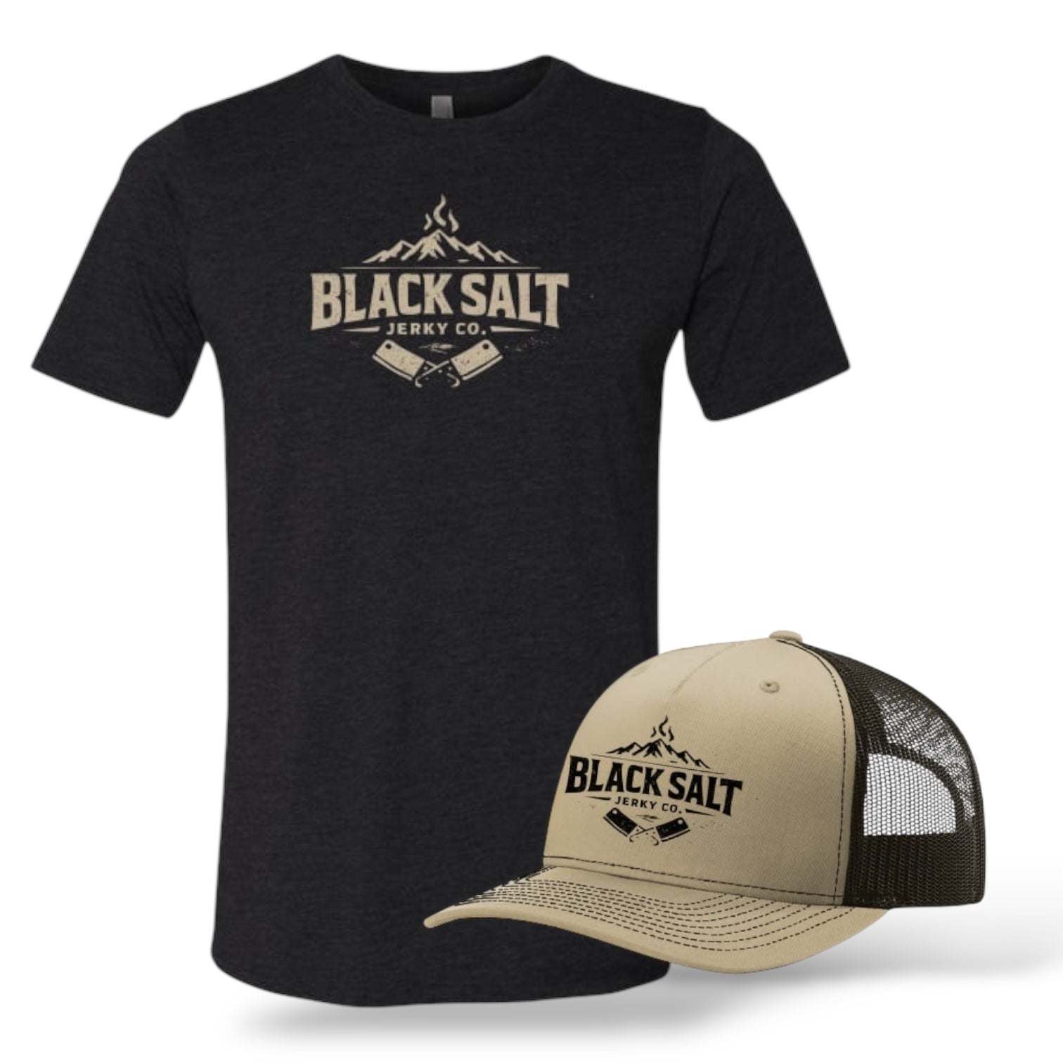 Black Salt Jerky Co. Gift Pack Hat Tee Combo