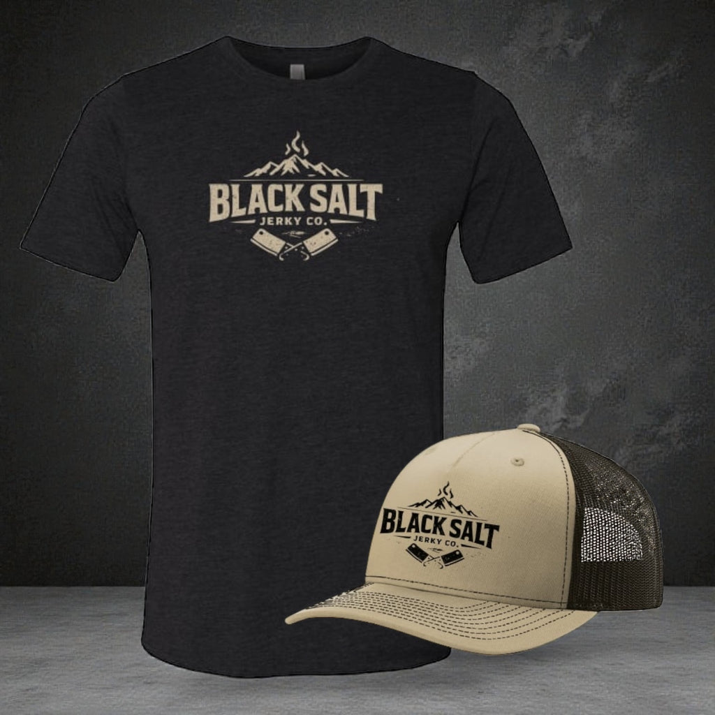 Black Salt Jerky Co. Gift Pack Hat Tee Combo