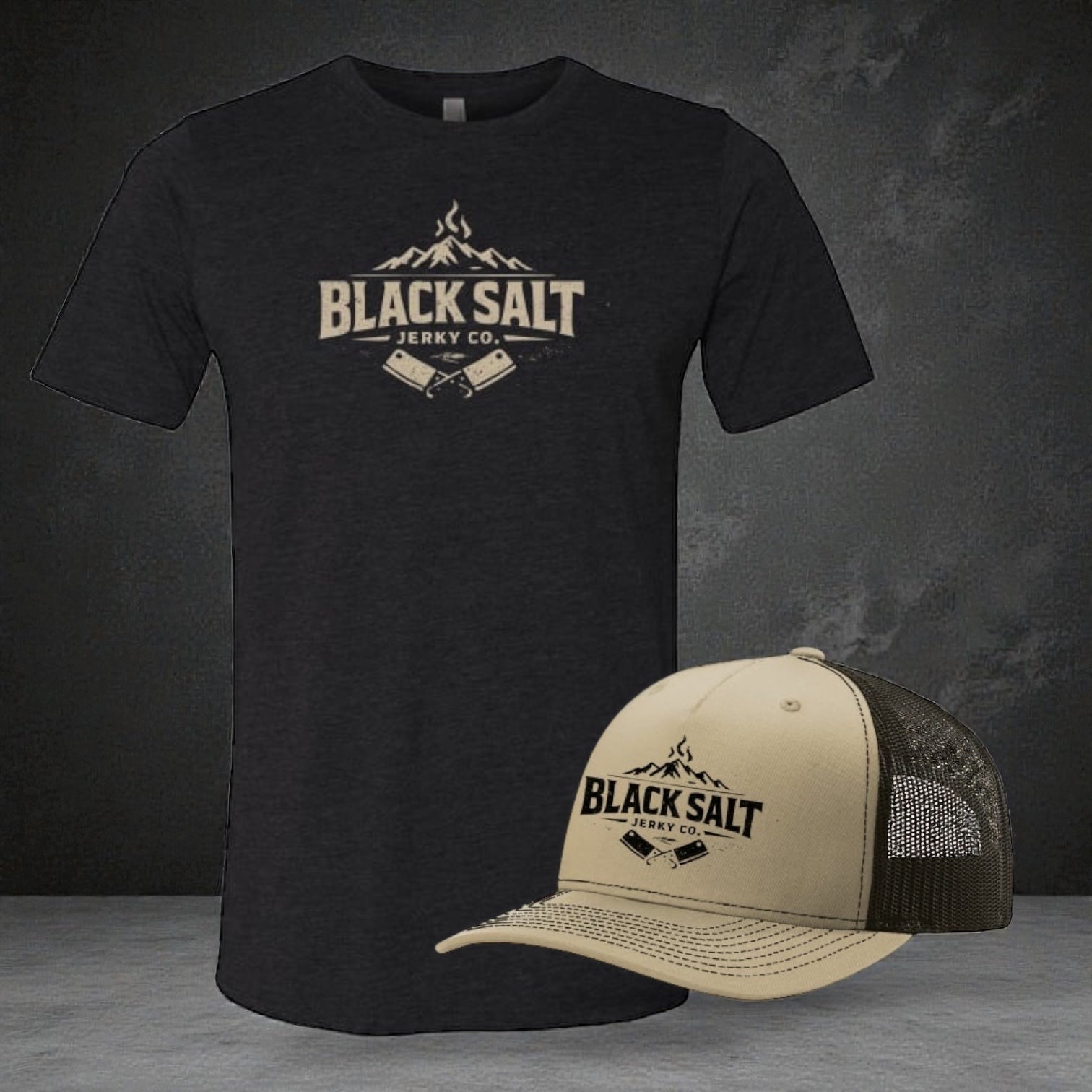 Black Salt Jerky Co. Gift Pack Hat Tee Combo