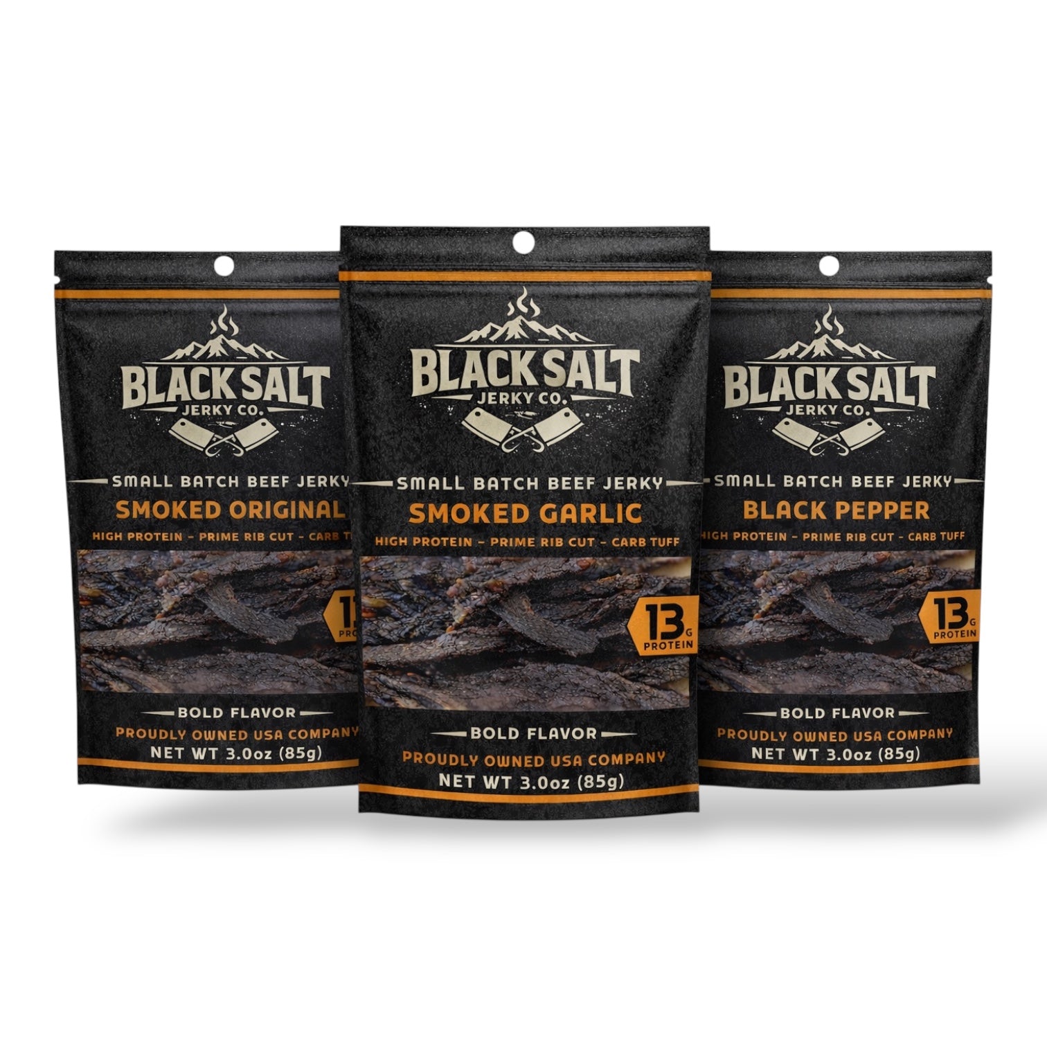 Black Salt Jerky Co. 3 Pack