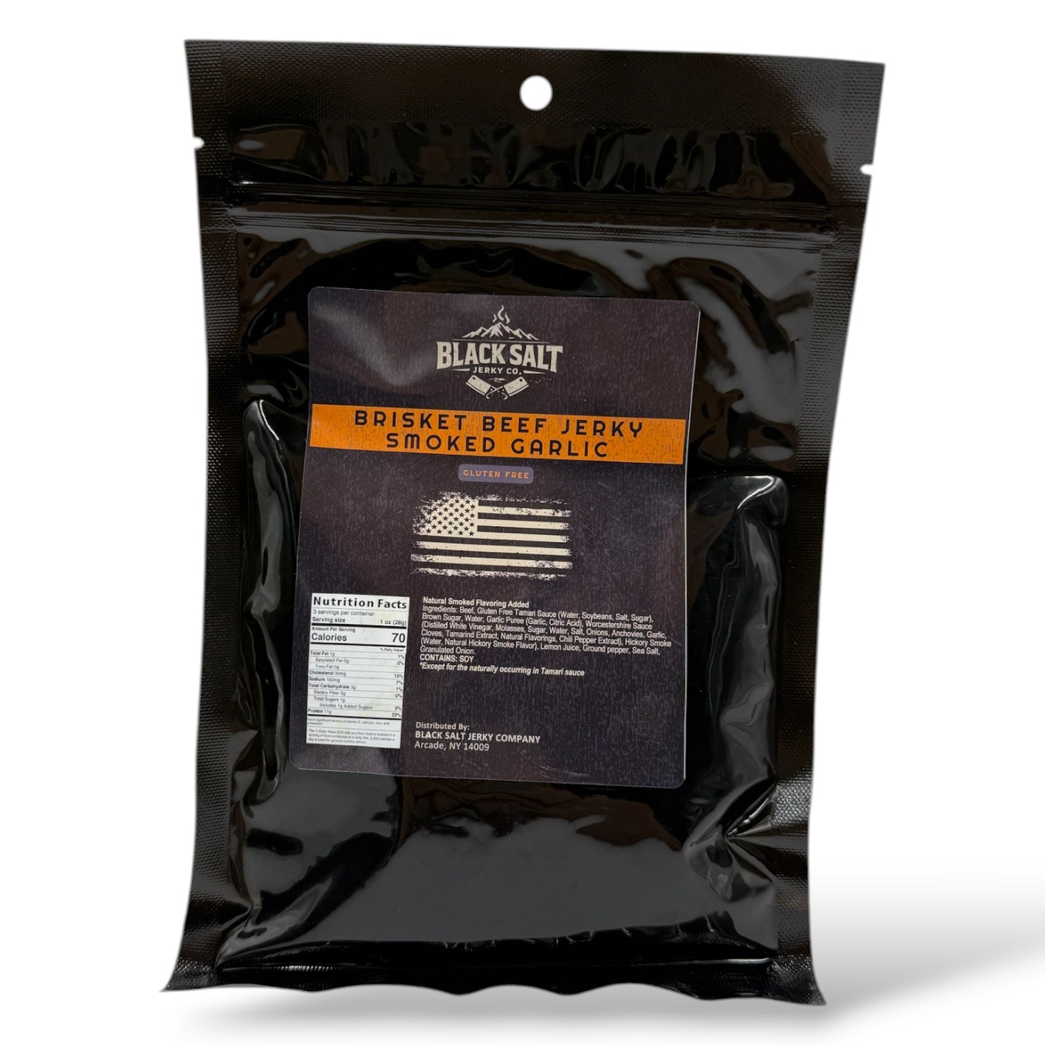 Black Salt Jerky Co. Smoked Garlic 3oz.