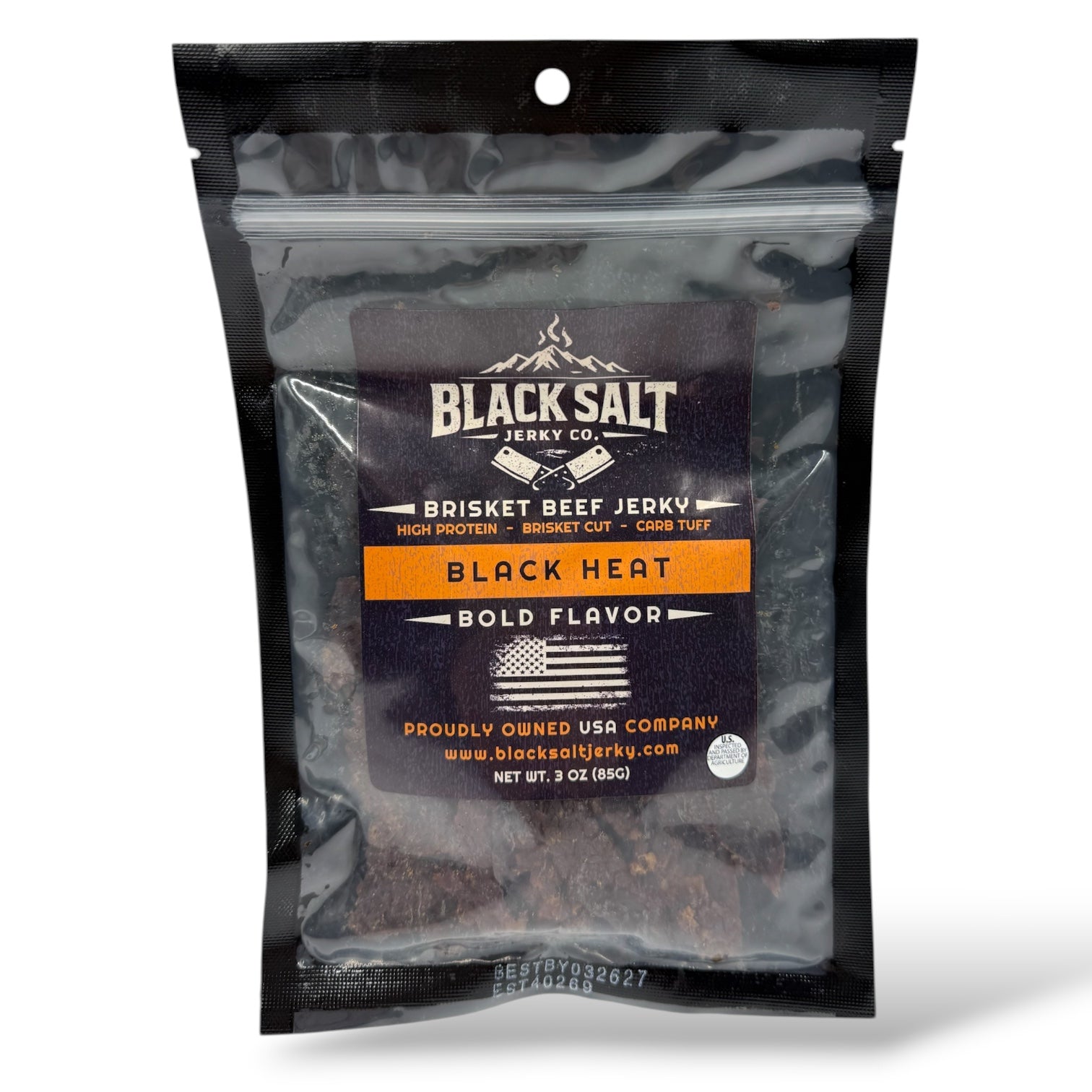 Black Salt Jerky Co. Black Heat 3oz.