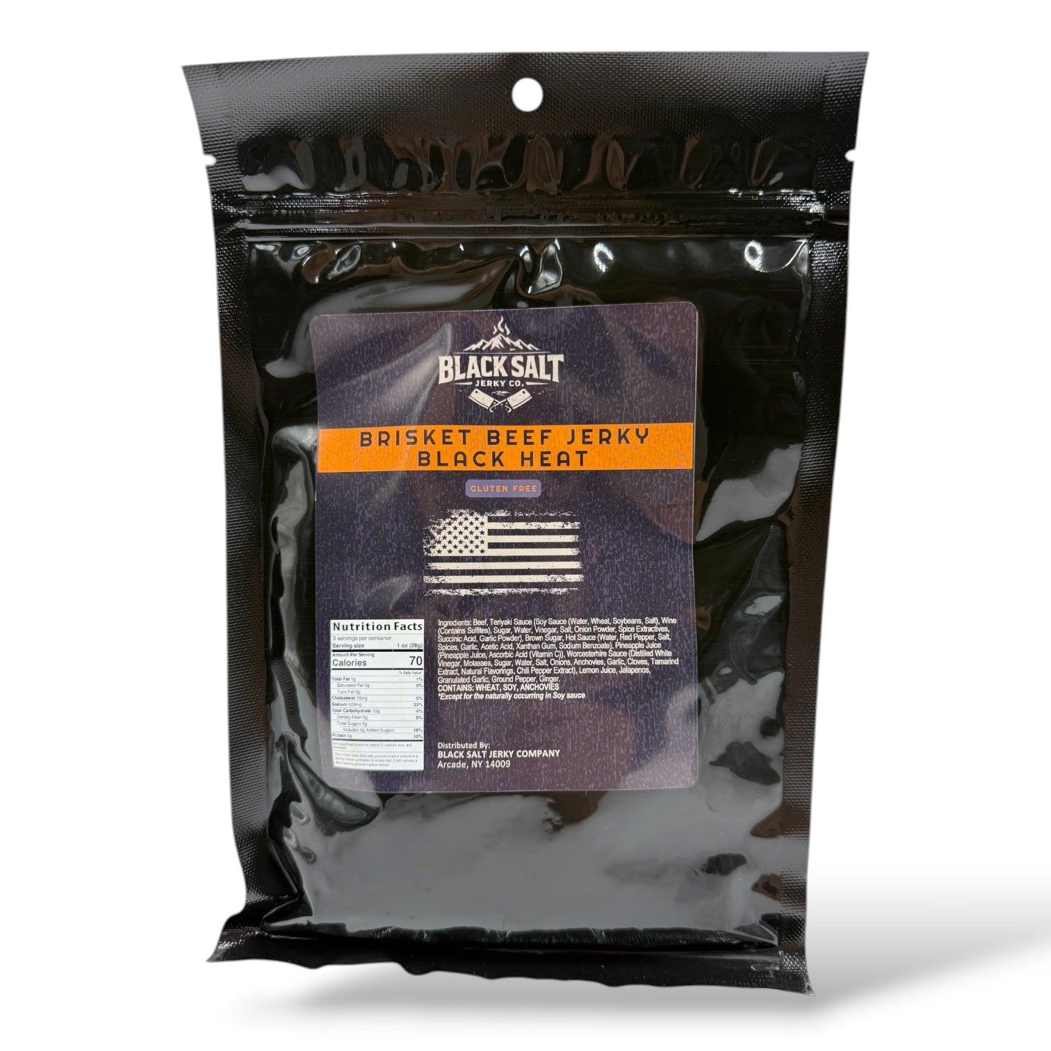Black Salt Jerky Co. Black Heat 3oz.