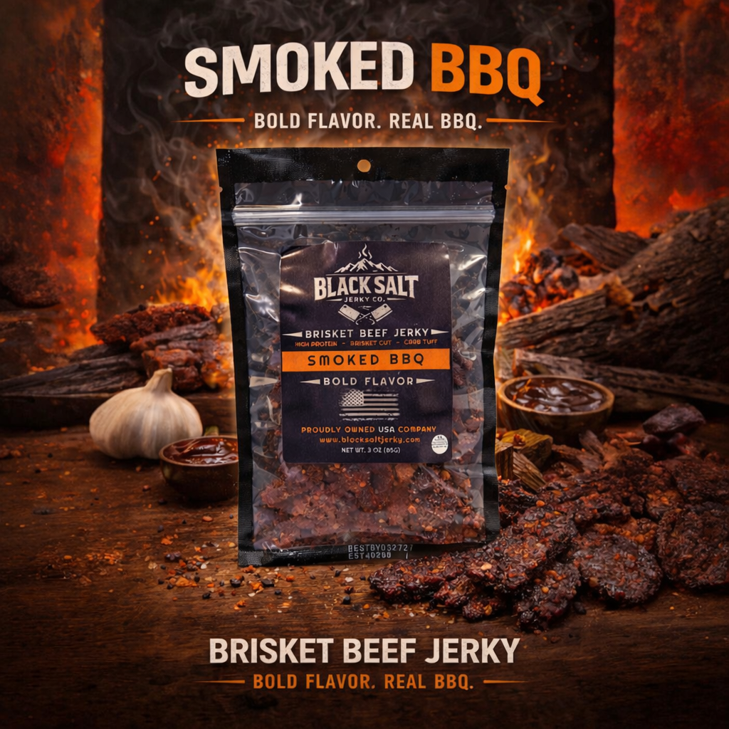 Black Salt Jerky Co. Smoked BBQ Original 3oz.